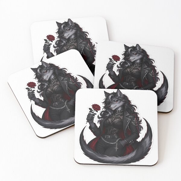 Item preview, Goth Wolf Heartbreaker Furry Aesthetic designed and sold by Furrenzy.