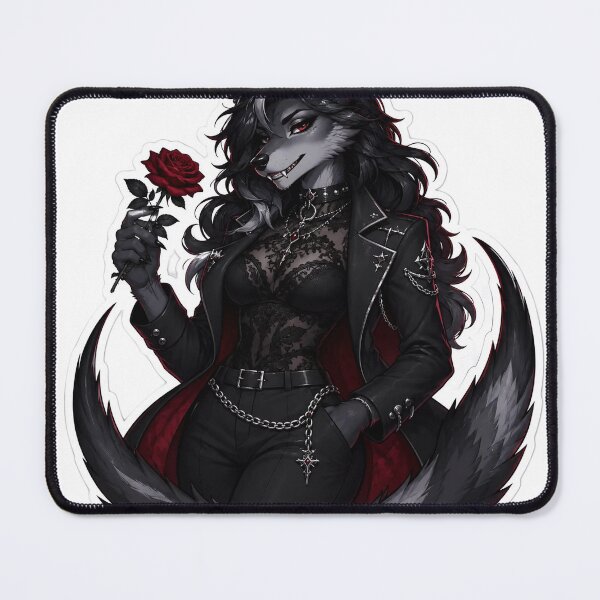 Item preview, Goth Wolf Heartbreaker Furry Aesthetic designed and sold by Furrenzy.