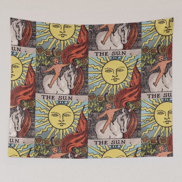 Item preview,  Vintage Seamless - The Sun Tarot Card Pattern  designed and sold by energyoflove333.