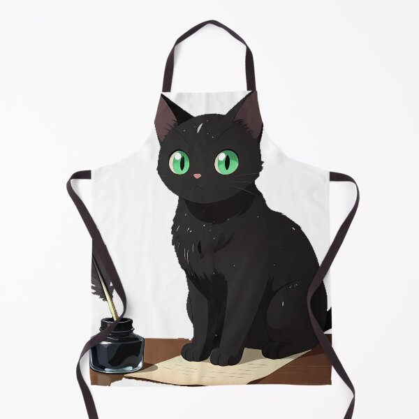 Item preview, Black Cat Ink Bottle Quill designed and sold by IllumeInk.