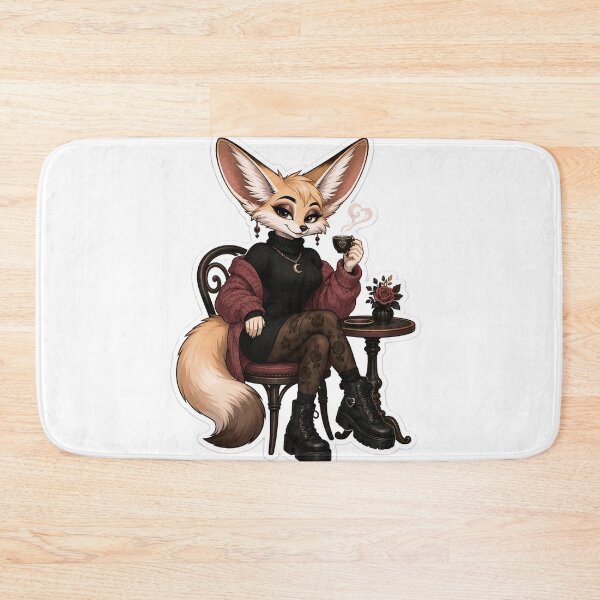 Item preview, Fennec Flirt Café Noir Furry Fox designed and sold by Furrenzy.