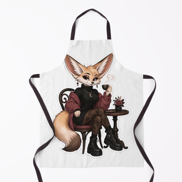 Item preview, Fennec Flirt Café Noir Furry Fox designed and sold by Furrenzy.