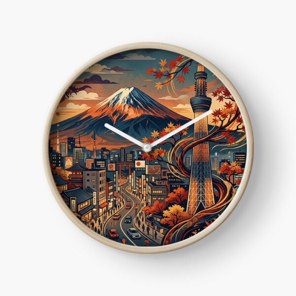 Item preview, The Fusion of Mount Fuji and Tokyo Skytree designed and sold by iris-festival.
