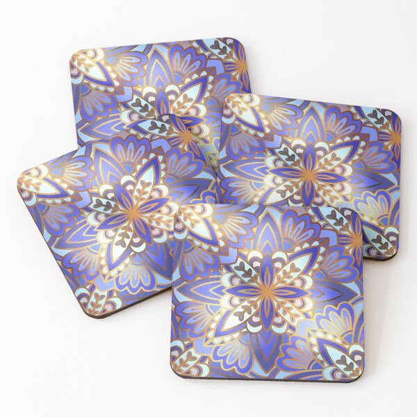 Item preview, Whimsical Blue Mandala designed and sold by elenabdesigns.