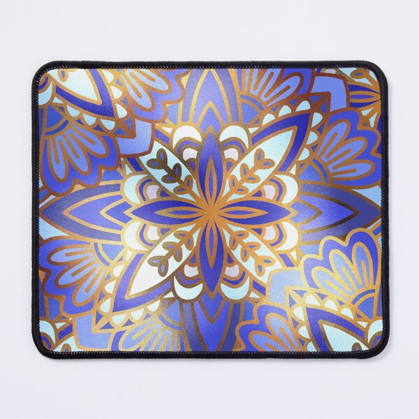 Item preview, Whimsical Blue Mandala designed and sold by elenabdesigns.