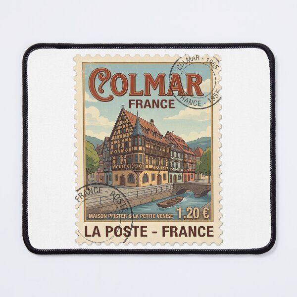 Item preview, Colmar France Maison Pfister Vintage Travel Stamp designed and sold by k3rstman1.