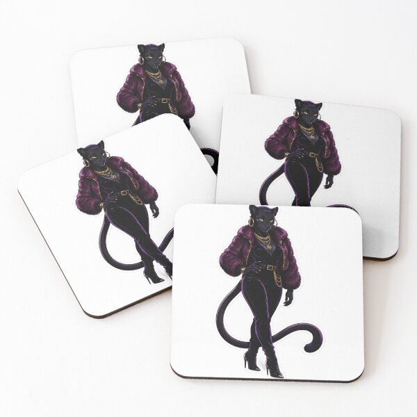 Item preview, Velvet Panther Siren Furry Glam Goth designed and sold by Furrenzy.