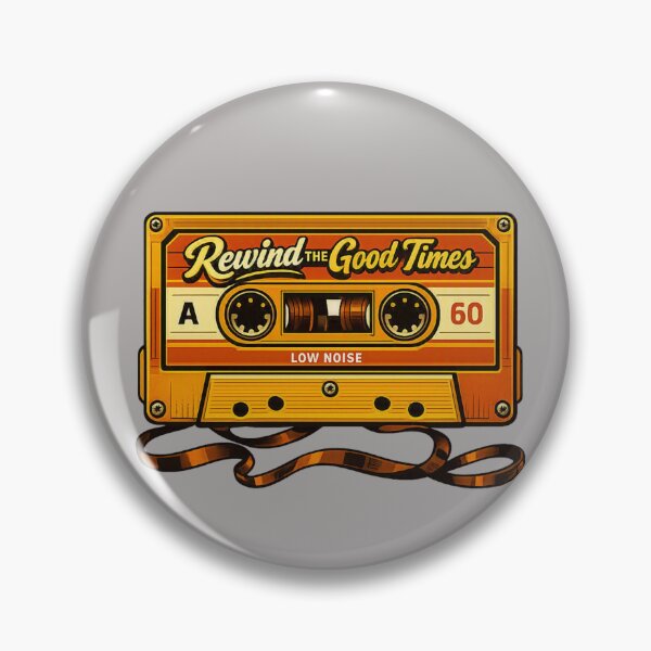 Item preview, Rewind The Good Times - Vintage Cassette Retro designed and sold by Navarro-Vintage.