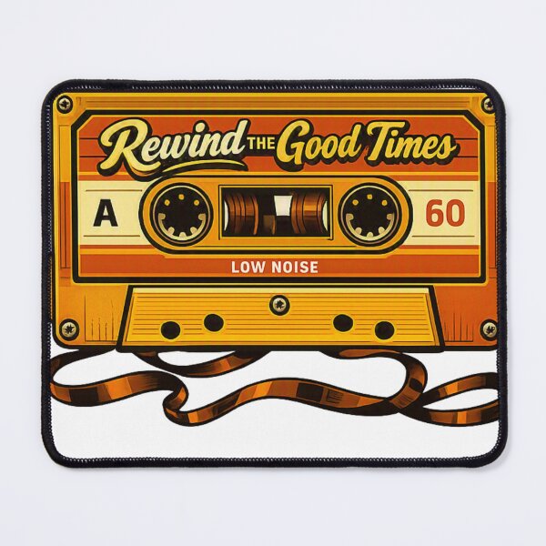 Item preview, Rewind The Good Times - Vintage Cassette Retro designed and sold by Navarro-Vintage.