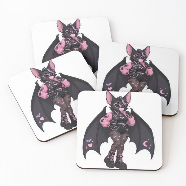 Item preview, Bubblegum Bat Baddie Furry Goth Cutie designed and sold by Furrenzy.