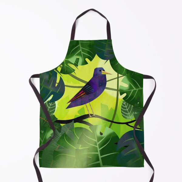 Item preview, Colourful Exotic Bird in Lush Jungle designed and sold by Andrew Hitchen.