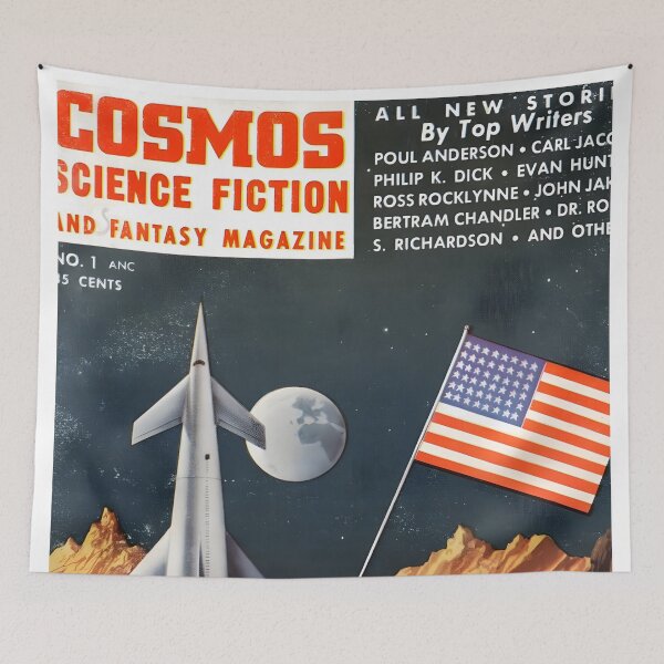 Item preview, Science Fiction Sci-Fi Flying Saucer Roswell Original Custom Vintage Poster Wall Art Startling Stories Strange Mystery Dark designed and sold by Cool Robot Bro..