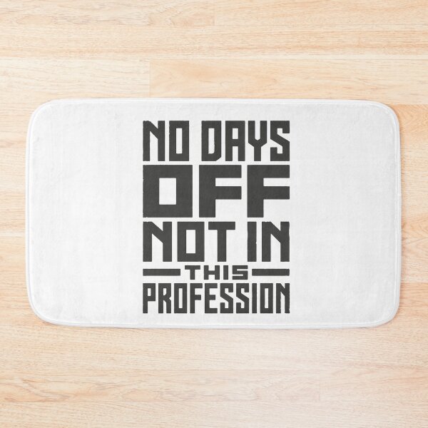 Item preview, No Days Off – Gray Vintage Nurse Typography | Healthcare Professional Gift designed and sold by KiwyStudio.