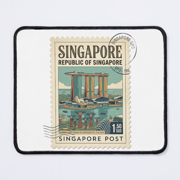 Item preview, Vintage Singapore Marina Bay Sands Travel Stamp designed and sold by k3rstman1.