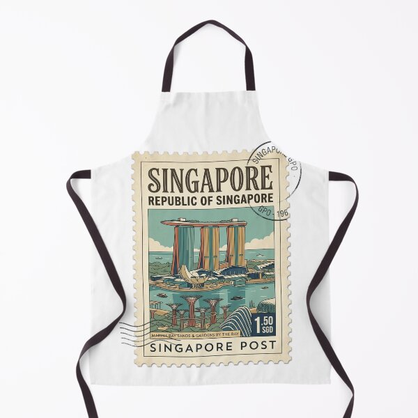 Item preview, Vintage Singapore Marina Bay Sands Travel Stamp designed and sold by k3rstman1.