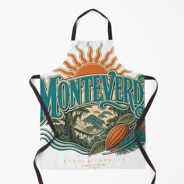 Item preview, Monteverde Costa Rica Vintage Hand Lettered Travel Emblem designed and sold by VisualArtsOasis.