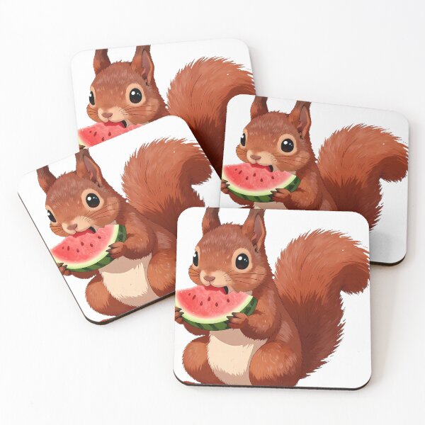 Item preview, Red Squirrel Watermelon Snack designed and sold by pumsquare.