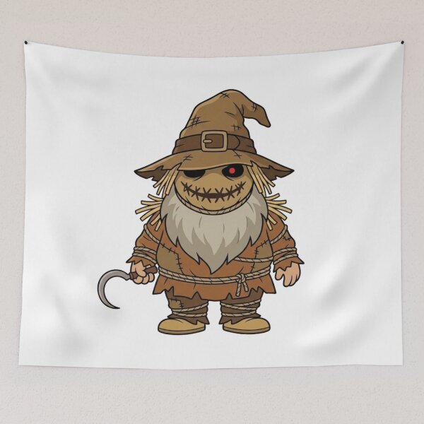 Item preview, The Scarecrow Arkham Villain Garden Gnome designed and sold by Bad-Decisions-Designs.
