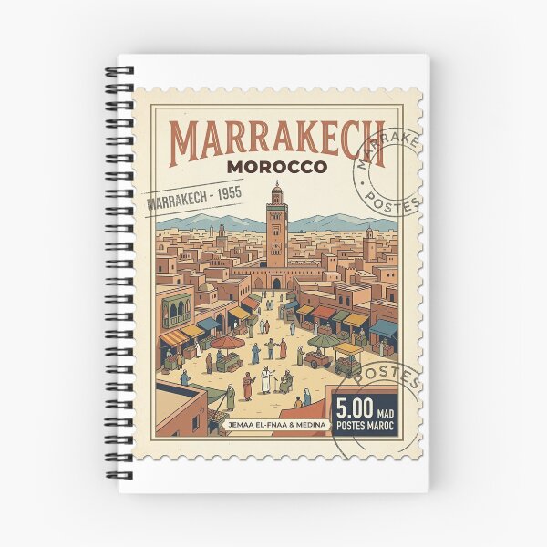 Item preview, Vintage Marrakech Morocco Medina Travel Stamp designed and sold by k3rstman1.