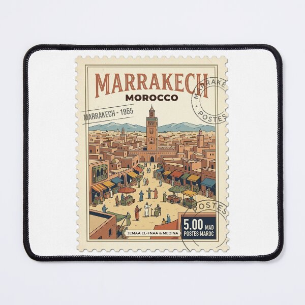 Item preview, Vintage Marrakech Morocco Medina Travel Stamp designed and sold by k3rstman1.