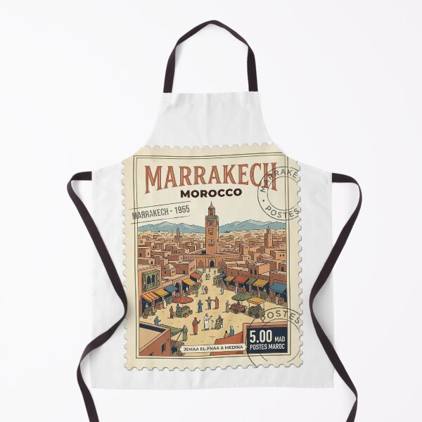 Item preview, Vintage Marrakech Morocco Medina Travel Stamp designed and sold by k3rstman1.