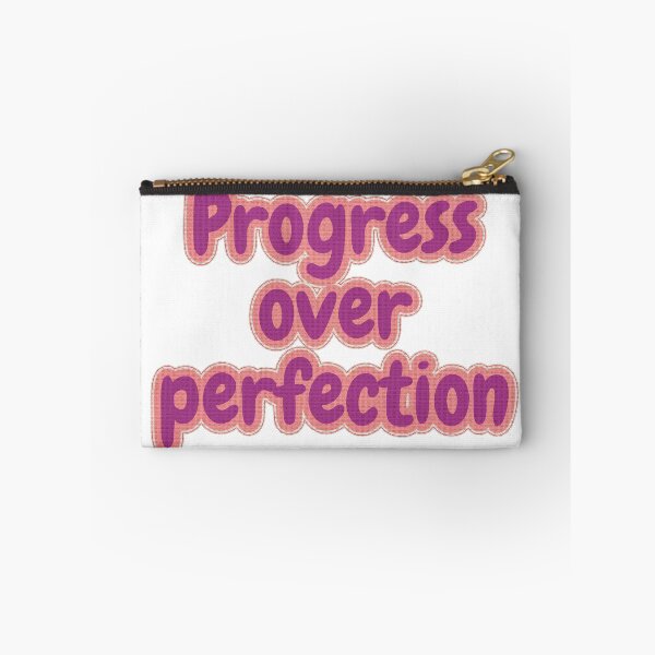 Item preview, Progress Over Perfection Retro Motivational Typography designed and sold by LittleOddStudio.