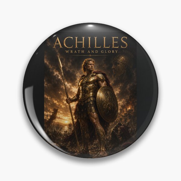 Item preview, Achilles: wrath and glory| Cinematic Greek Mythology Movie Poster | Mythos Pictures designed and sold by Pop, Culture and Stuff.