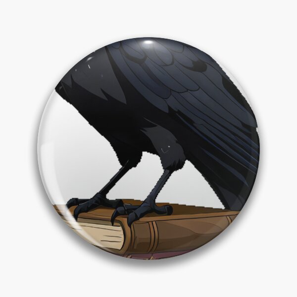 Item preview, Raven Book Stack Sentinel designed and sold by IllumeInk.