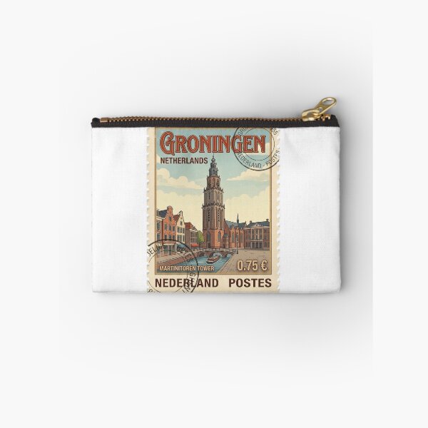 Item preview, Martinitoren Tower Groningen Netherlands Travel Stamp designed and sold by k3rstman1.