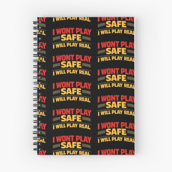 Item preview, I Won't Play Safe I Will Play Real Bold Typography Shirt designed and sold by TeeTimeTreasure.