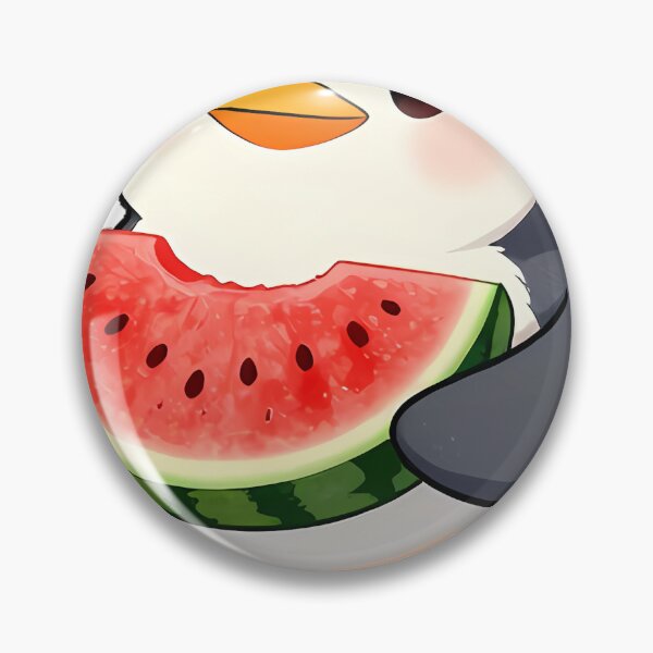 Item preview, Penguin Watermelon Slice designed and sold by pumsquare.