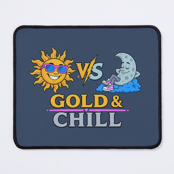 Item preview, Gold & Chill – Sun vs Moon designed and sold by Aimetoi.
