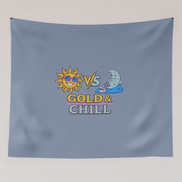 Item preview, Gold & Chill – Sun vs Moon designed and sold by Aimetoi.