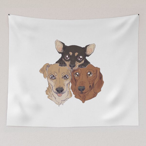Item preview, Three cute dogs with expressive eyes designed and sold by Davao-68Apple.