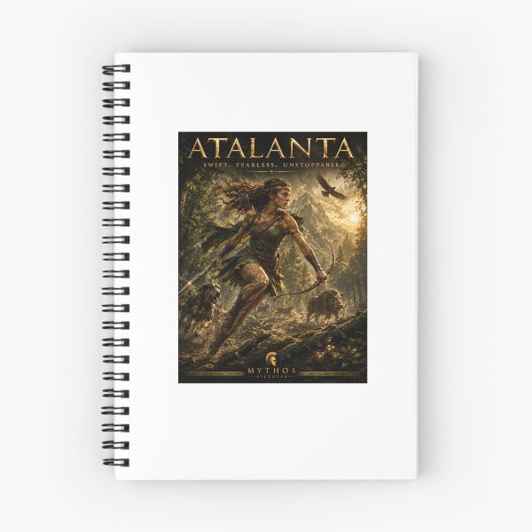 Item preview, Atalanta: swift, fearless, unstoppable| Cinematic Greek Mythology Movie Poster | Mythos Pictures designed and sold by Pop, Culture and Stuff.