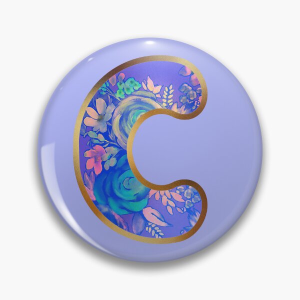Item preview, C alphabet letter Floral Lettering  designed and sold by elenabdesigns.
