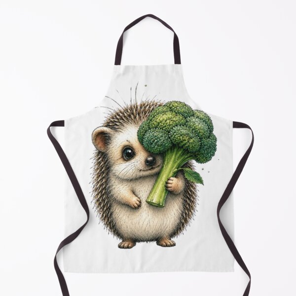 Item preview, Shy Hedgehog With Giant Broccoli designed and sold by Snurly.