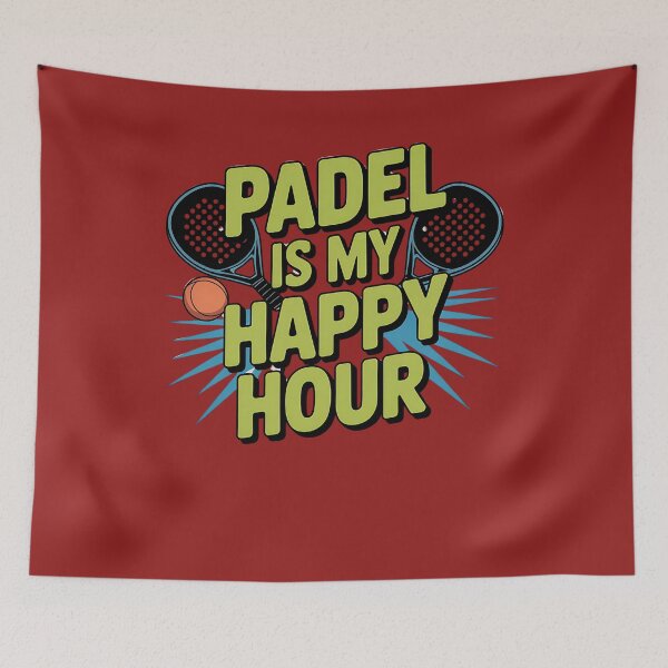 Item preview, Padel is my happy hour, perfect for men, women and kids who love playing pade designed and sold by MalwasBasket.