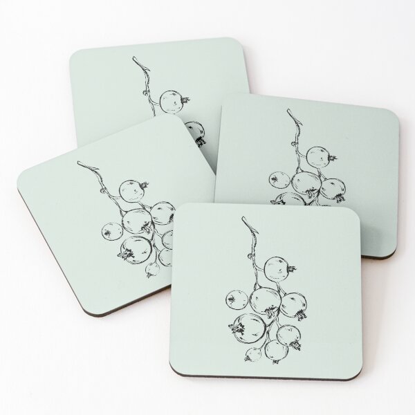 Item preview, Black Currant Berry Line Art Sticker designed and sold by Sagi Jane Art.
