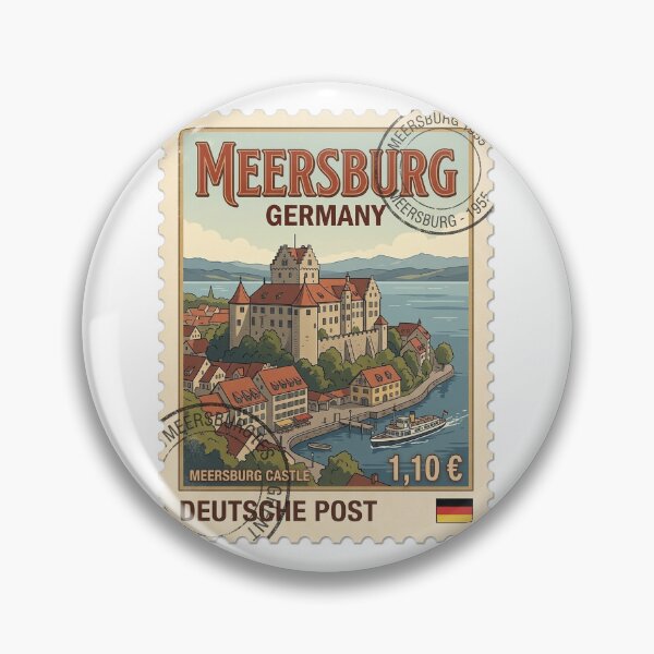 Item preview, Meersburg Castle Germany Vintage Travel Stamp designed and sold by k3rstman1.