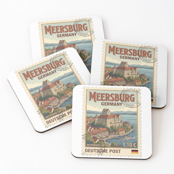 Item preview, Meersburg Castle Germany Vintage Travel Stamp designed and sold by k3rstman1.