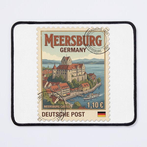 Item preview, Meersburg Castle Germany Vintage Travel Stamp designed and sold by k3rstman1.