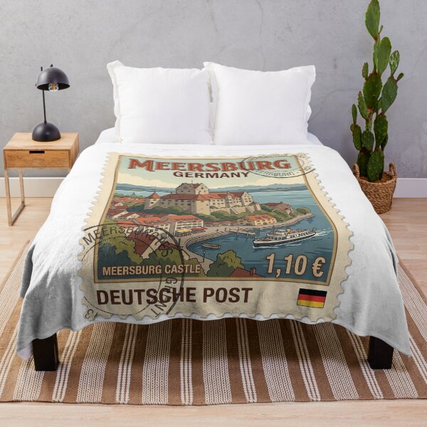 Item preview, Meersburg Castle Germany Vintage Travel Stamp designed and sold by k3rstman1.