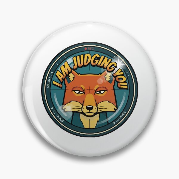 Item preview, I Am Judging You Pop Art Tibetan Sand Fox Meme designed and sold by Arc2020.