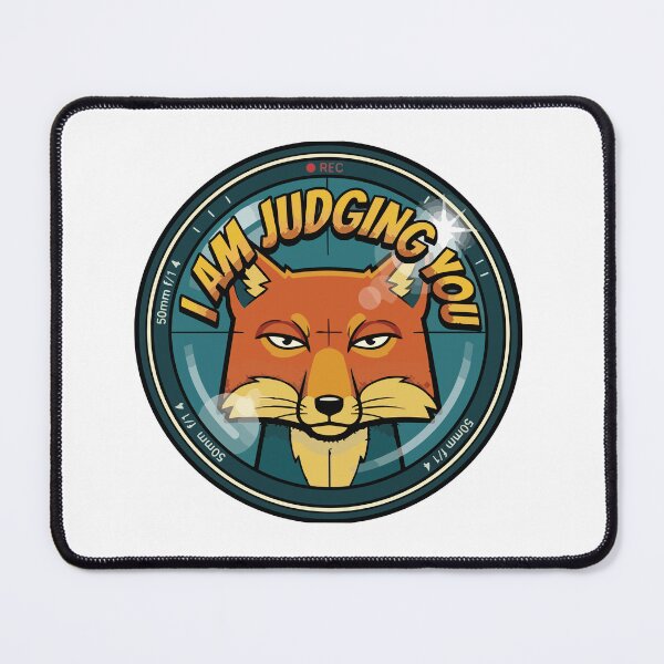 Item preview, I Am Judging You Pop Art Tibetan Sand Fox Meme designed and sold by Arc2020.