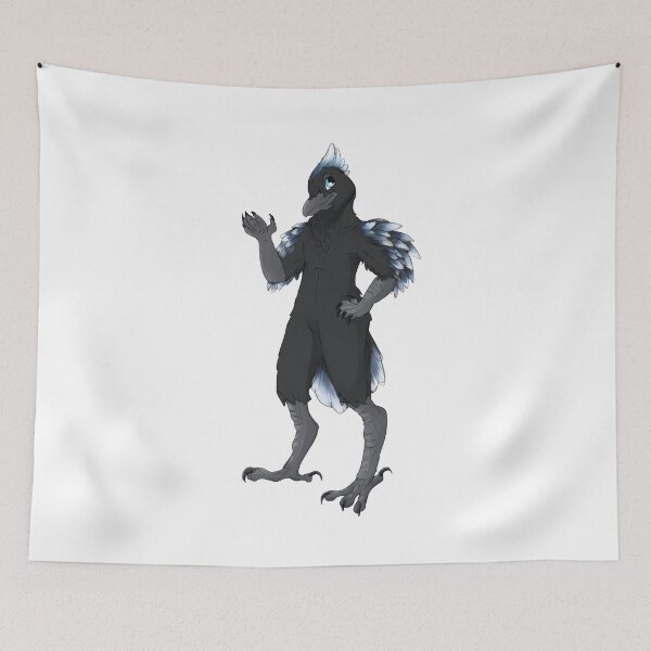 Item preview, Humanoid raven standing confidently with feathered designed and sold by Davao-68Apple.