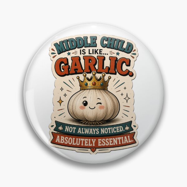 Item preview, Middle Child Is Like Garlic, National middle child day! designed and sold by OneDotSpot.
