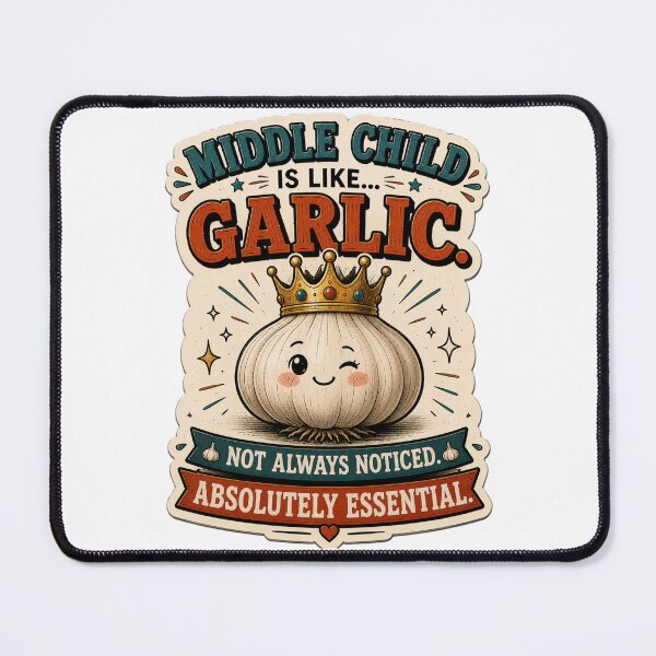 Item preview, Middle Child Is Like Garlic, National middle child day! designed and sold by OneDotSpot.