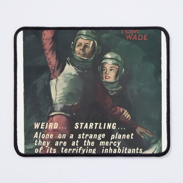 Item preview, Science Fiction Sci-Fi Flying Saucer Roswell Original Custom Vintage Poster Wall Art Startling Stories Strange Mystery Dark designed and sold by Cool Robot Bro..