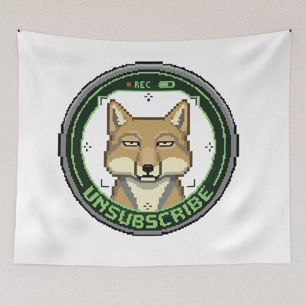 Item preview, Unsubscribe Retro Pixel Art Tibetan Sand Fox Gamer designed and sold by Arc2020.